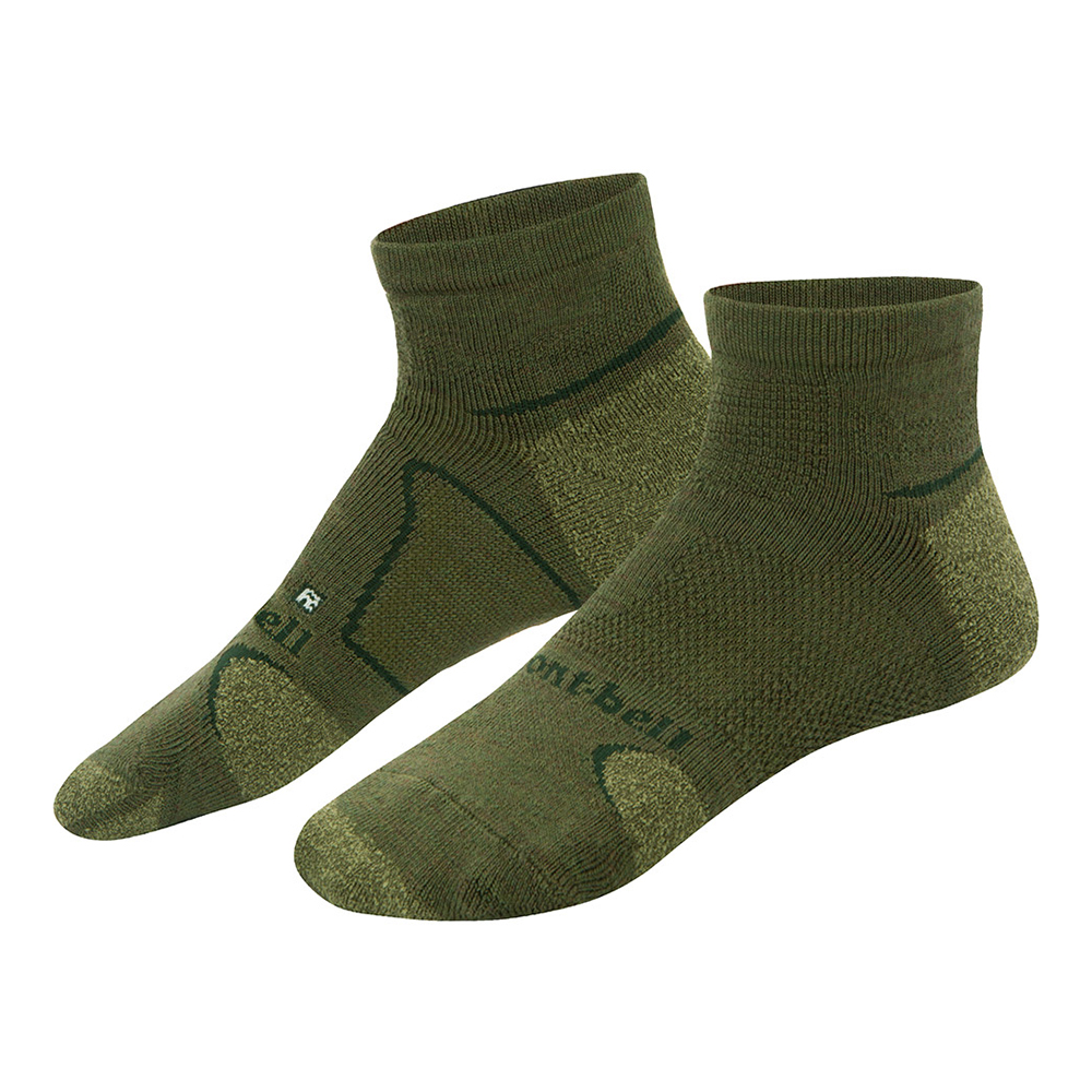 메리노울 서포텍 트레킹 숏 양말 OLIVE