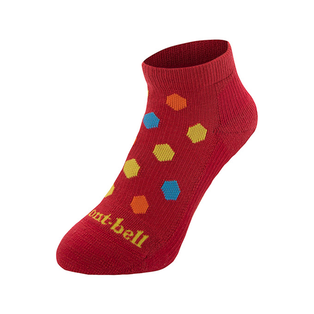 메리노울 워킹 숏 양말 여 RED