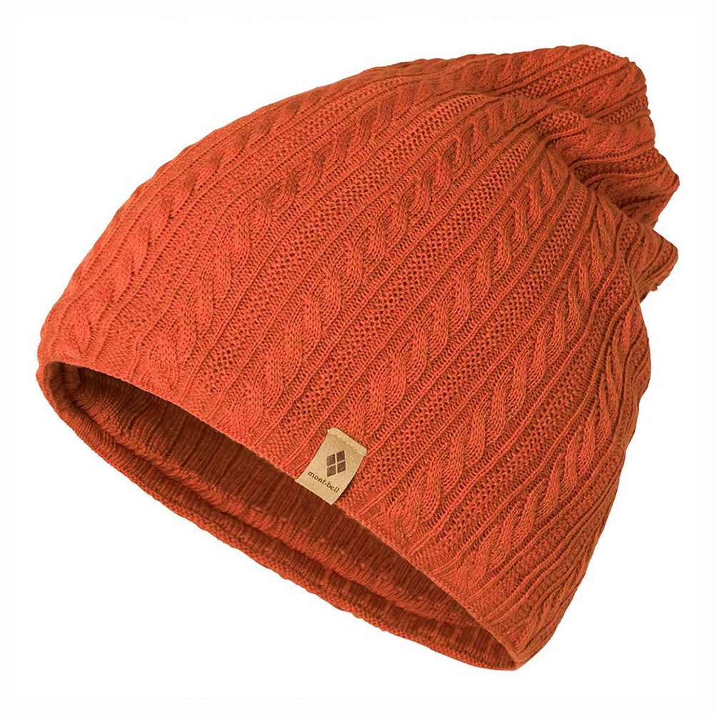 케이블 니트 볼케이노 캡 ORANGE