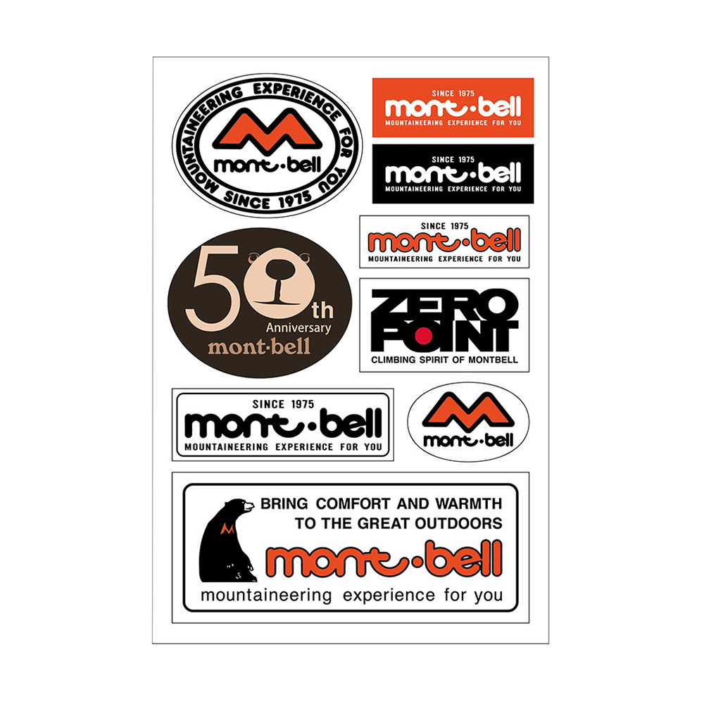 스티커 세트 몽벨 로고 50TH AST
