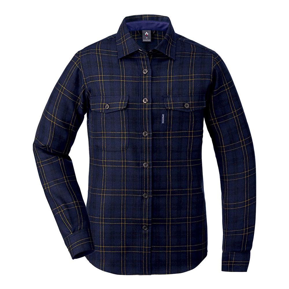 메리노울 트레일 셔츠 여 DARK NAVY