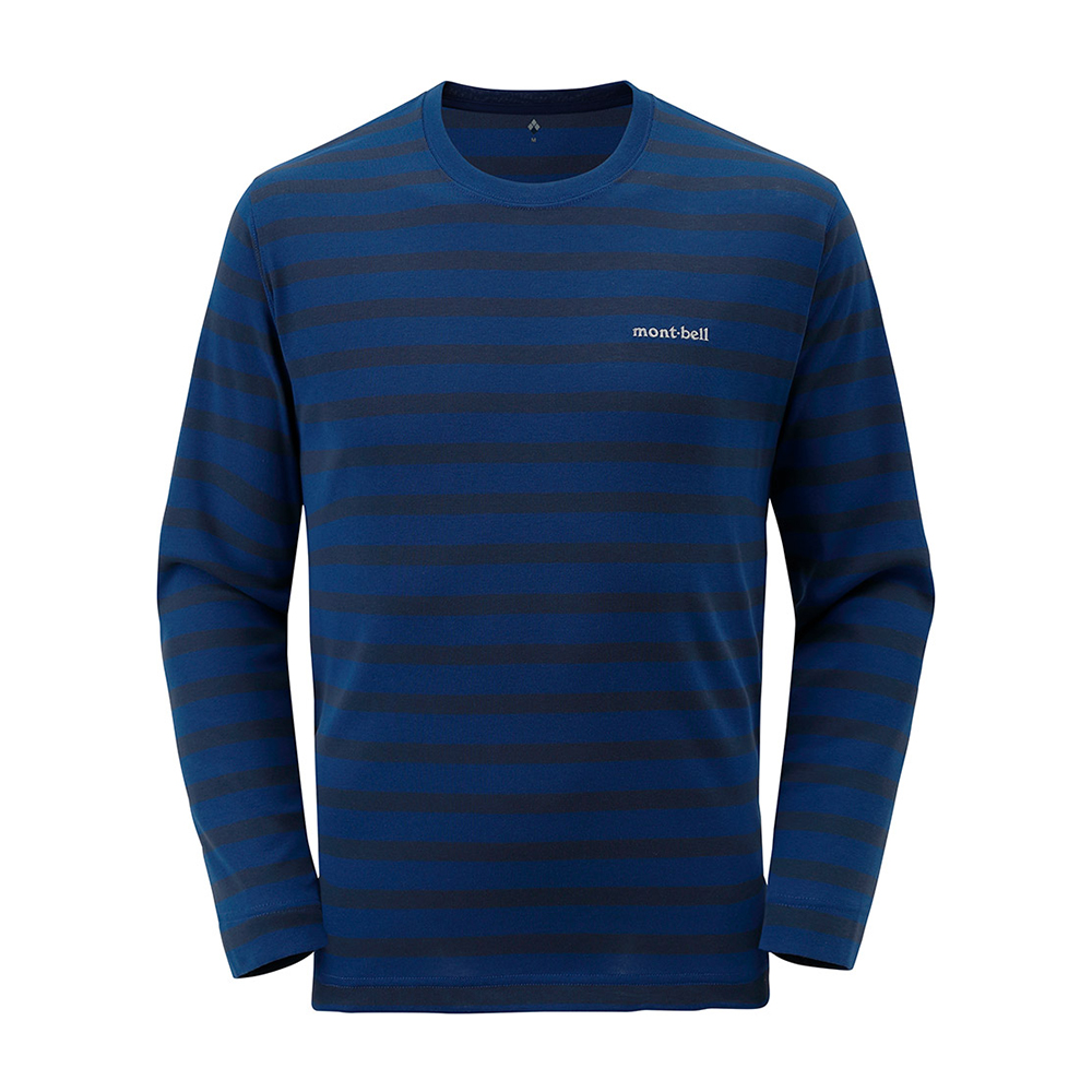 위크론 스트라이프 롱슬리브 티 남 BLUE