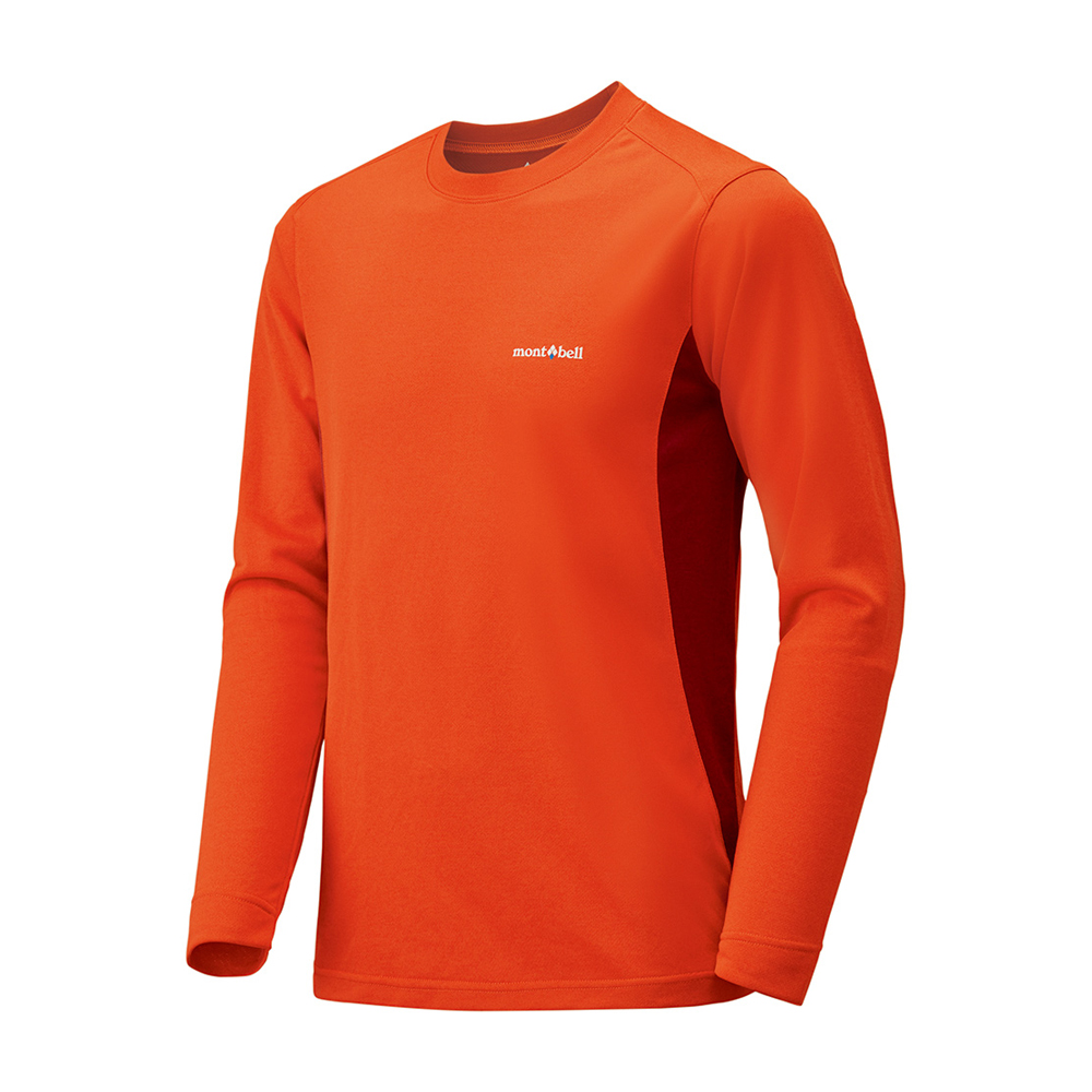 위크론 지오 롱 슬리브 티셔츠 남 DARK ORANGE