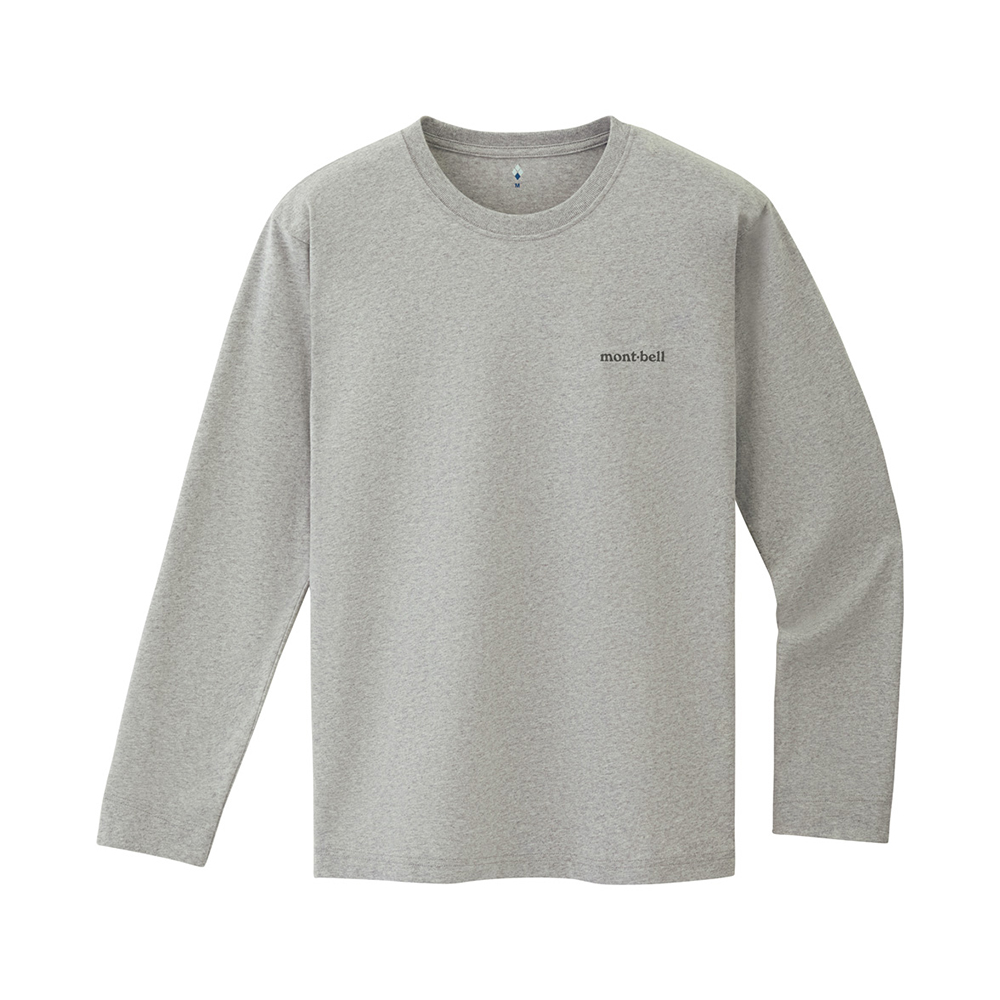 PS 코튼 롱 슬리브 티 남 LIGHT GRAY