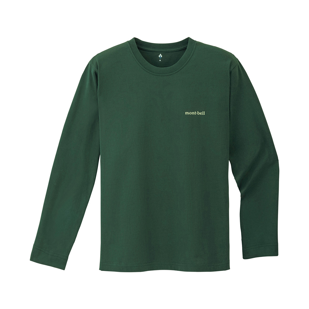 PS 코튼 롱 슬리브 티 남 DARK GREEN