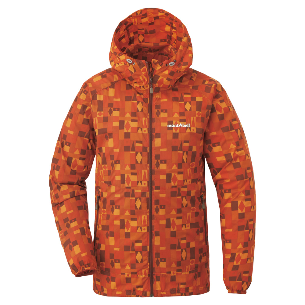 윈드 블라스트 프린트 파카 여 DARK ORANGE