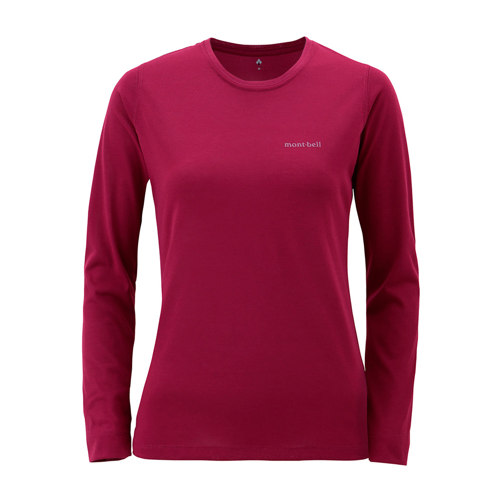 위크론 슬림 LS 원포인트 로고 티 여 WINE