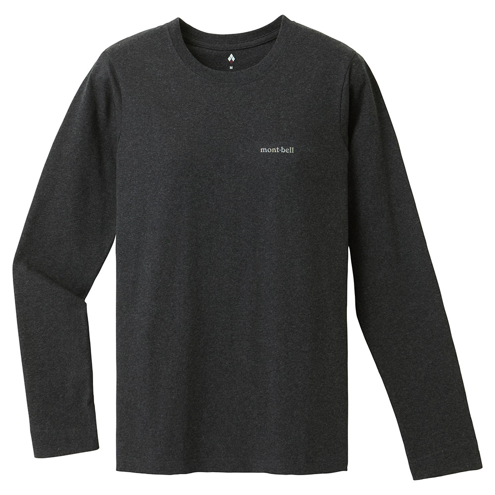 PS 코튼 LS 티 여 CHARCOAL