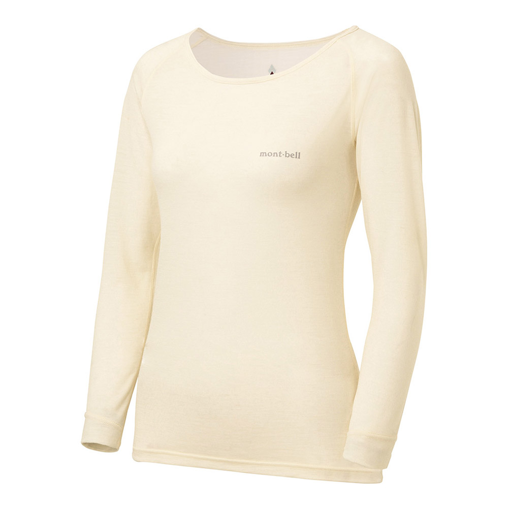 슈퍼메리노울 L.W. 라운드넥 셔츠 여 IVORY