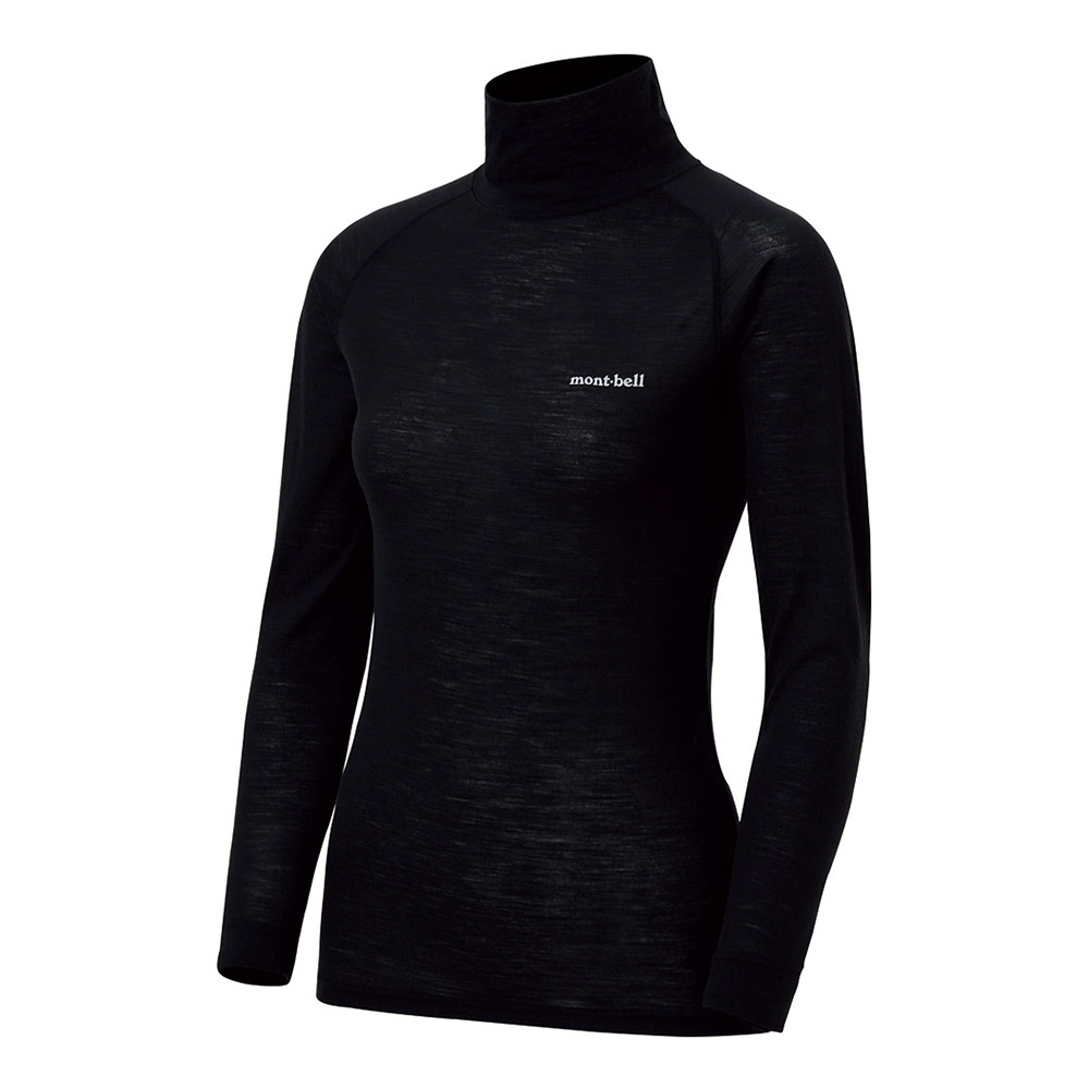 슈퍼메리노울 L.W. 터틀넥 셔츠 여 BLACK