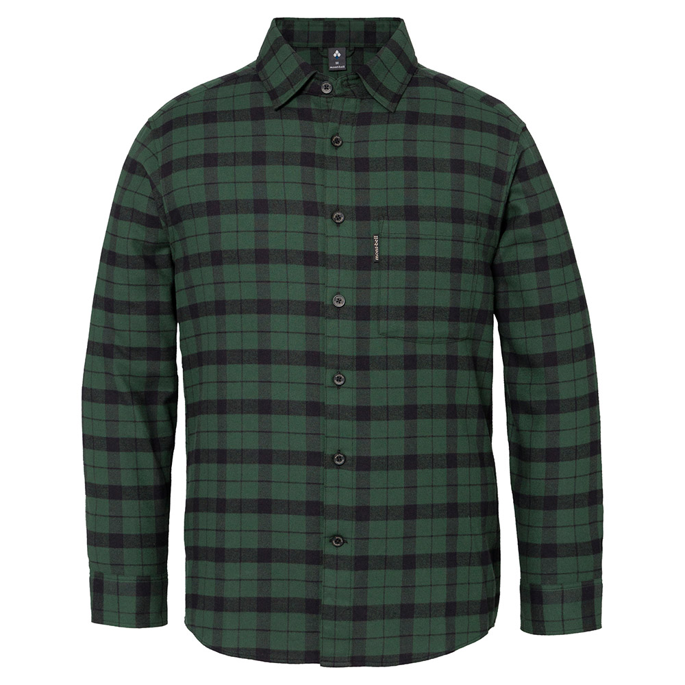 코어스펀 플란넬 셔츠 남 GREEN