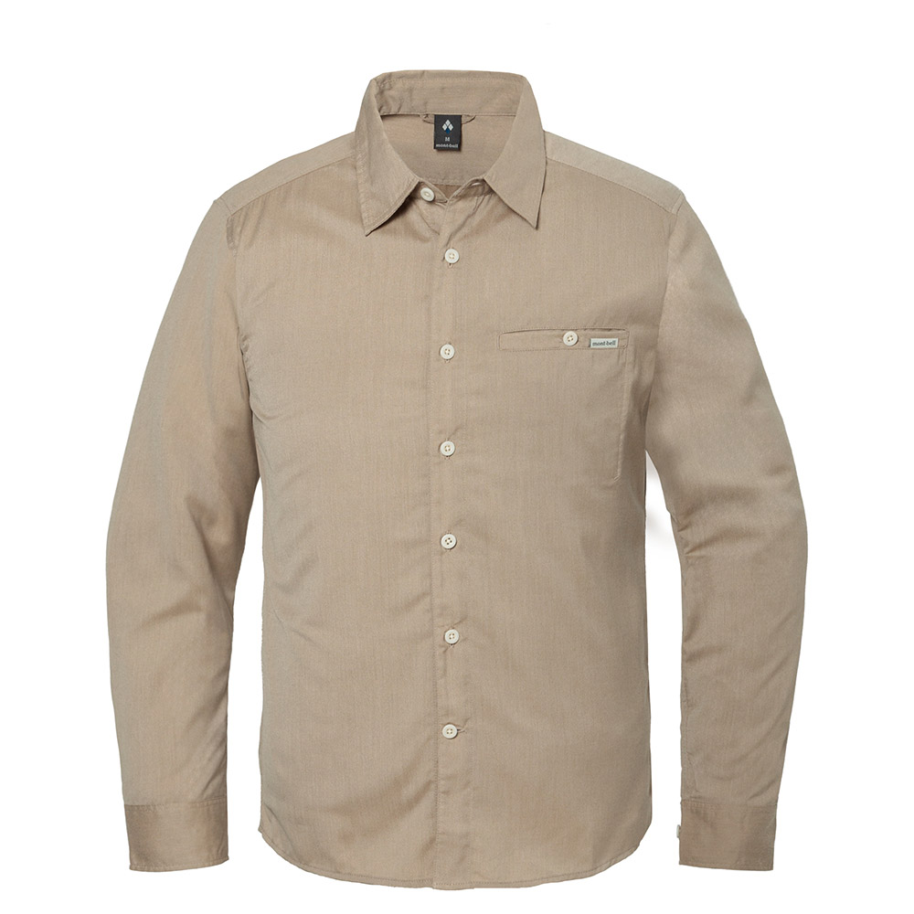 위크론 라이트 싱글포켓 L/S 셔츠 남 BEIGE