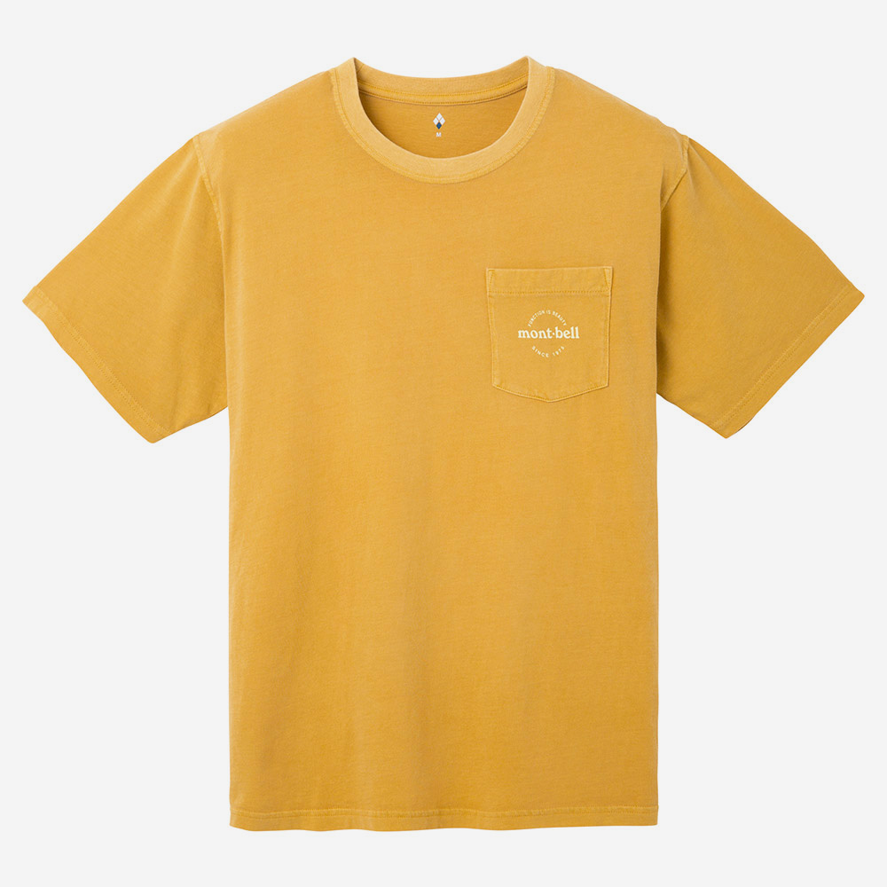 워시 아웃 코튼 티 남 YELLOW