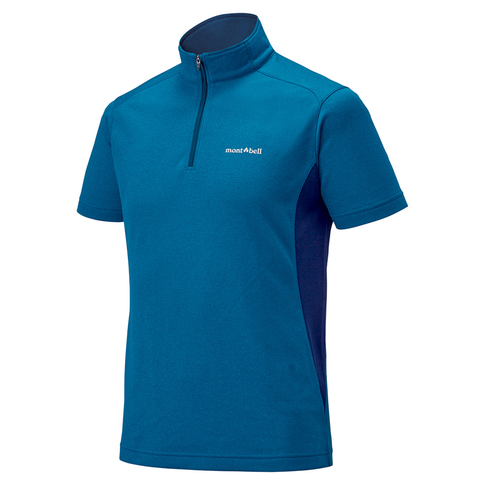 위크론 지오 쇼트 슬리브 집 셔츠 남 BLUE