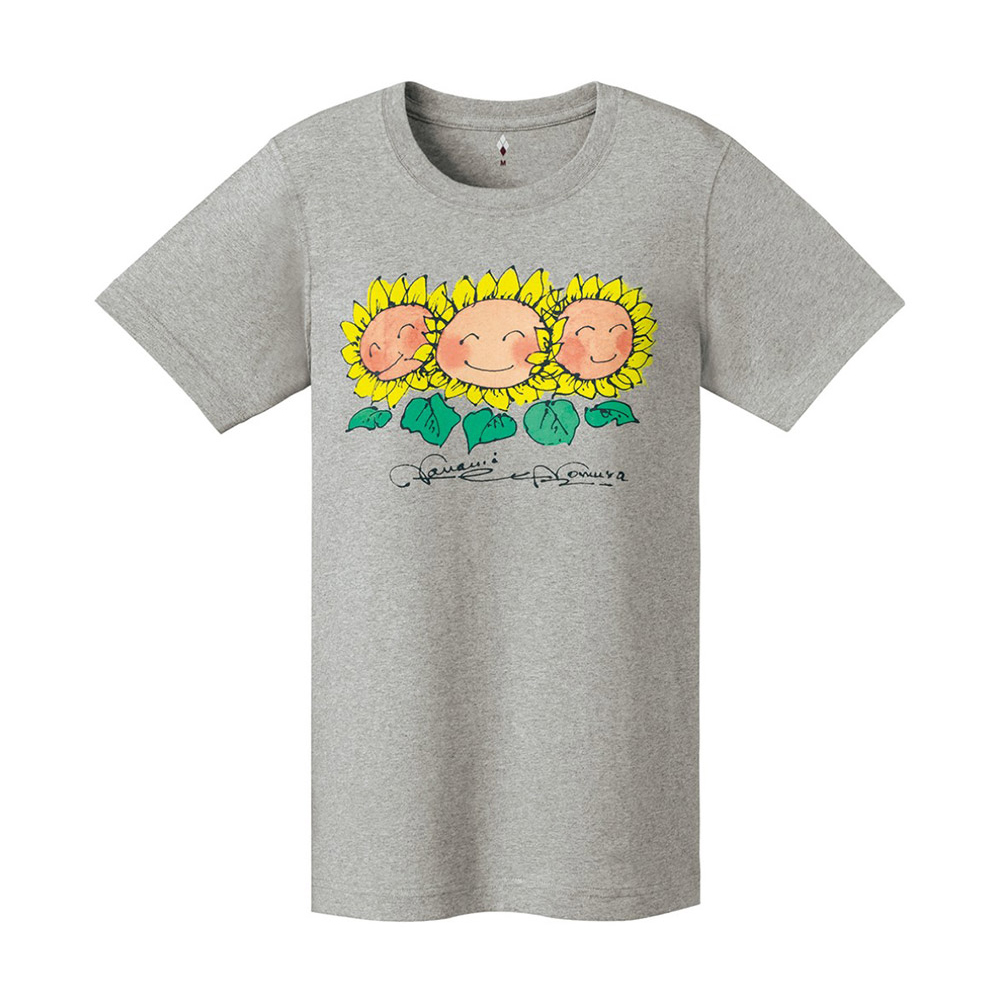 PS 코튼 티 스마일 플라워 여