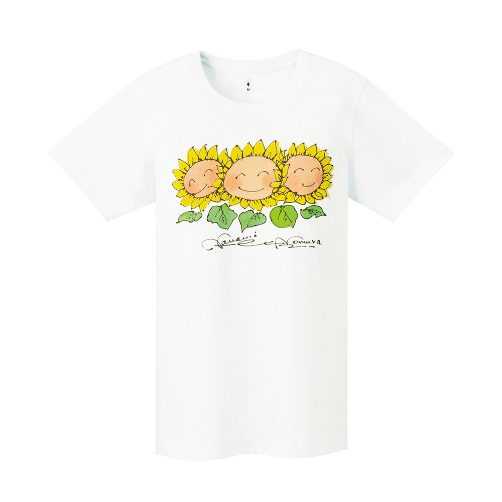 PS 코튼 티 스마일 플라워 여