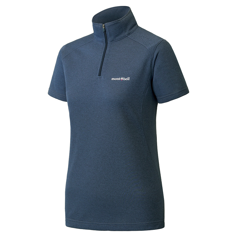 위크론 지오 쇼트 슬리브 집 셔츠 여 CHARCOAL GRAY