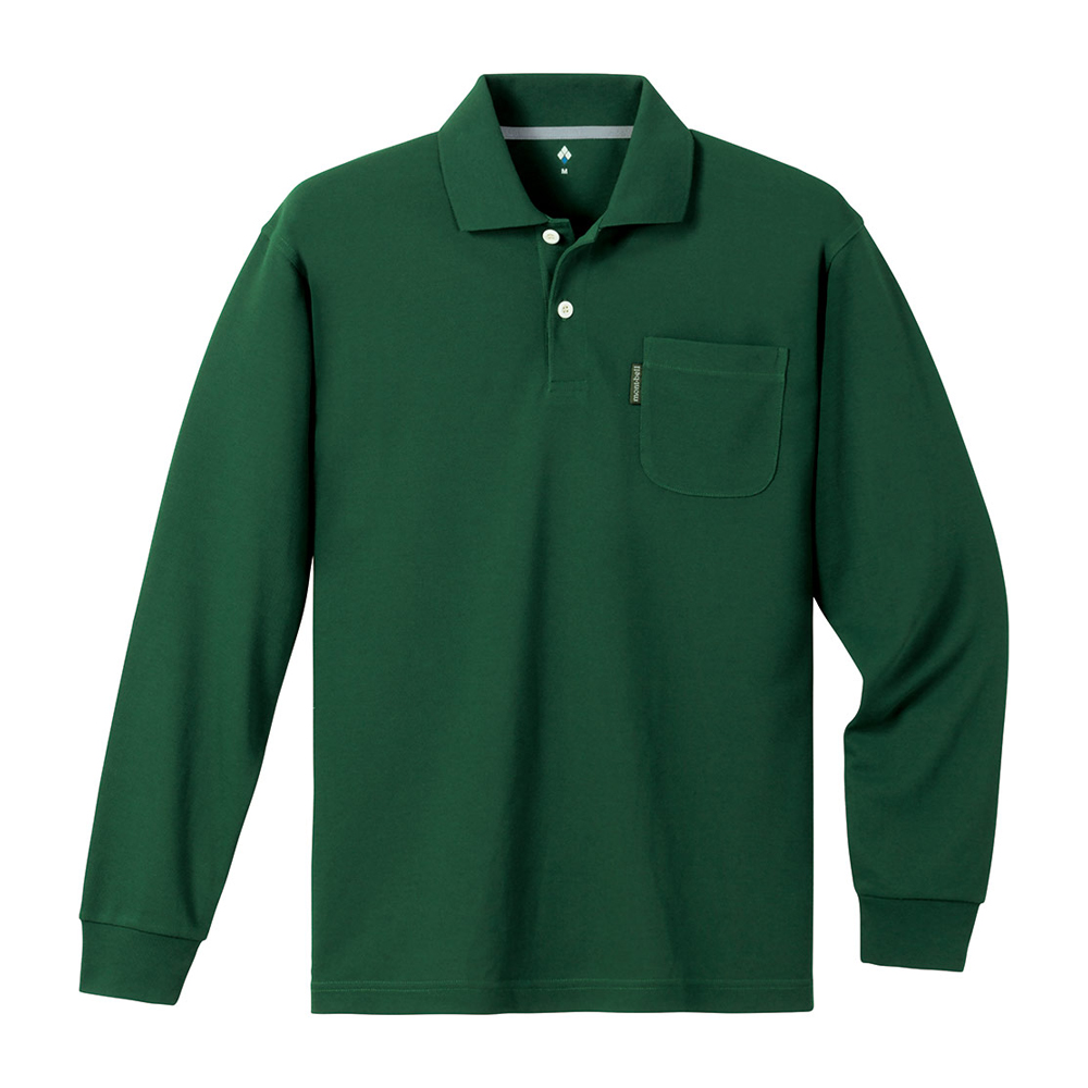 위크론 LS 폴로 셔츠 남 DARK GREEN