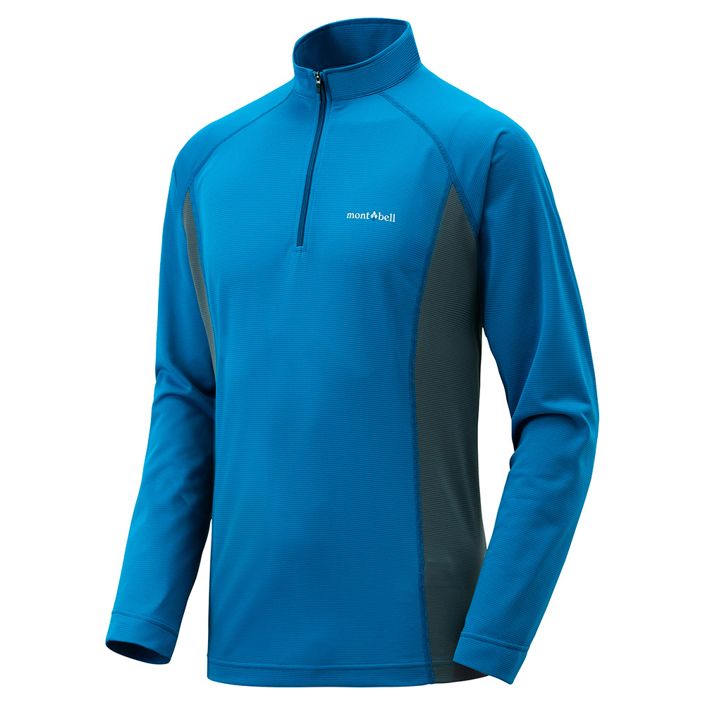 쿨 롱 슬리브 집 셔츠 남 BLUE