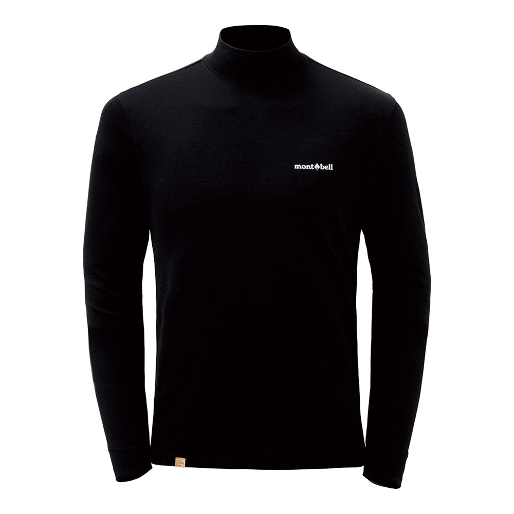 메리노울 플러스 하이넥 셔츠 남 BLACK