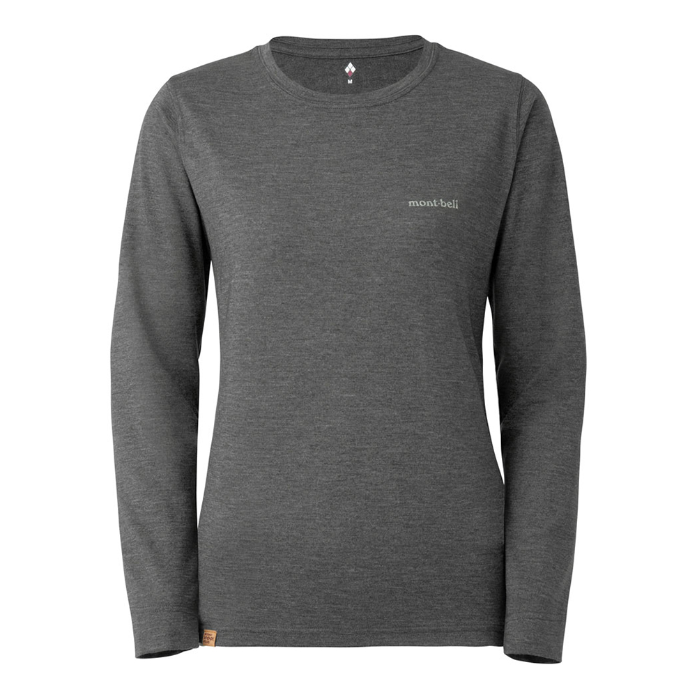 메리노울 플러스 라이트 롱슬리브 티 여 DARK GRAY