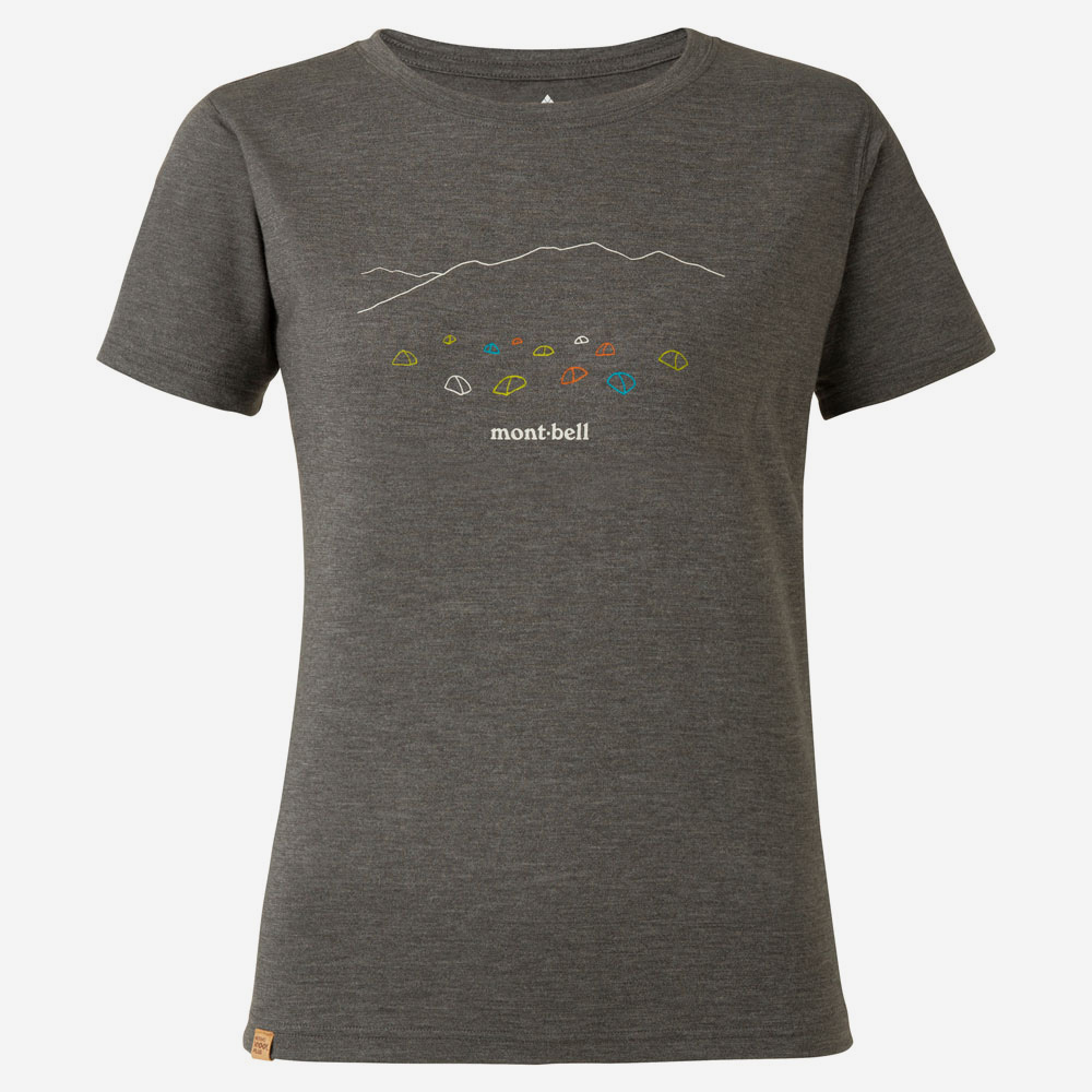 메리노울 플러스 캠프 티 여 DARK GRAY