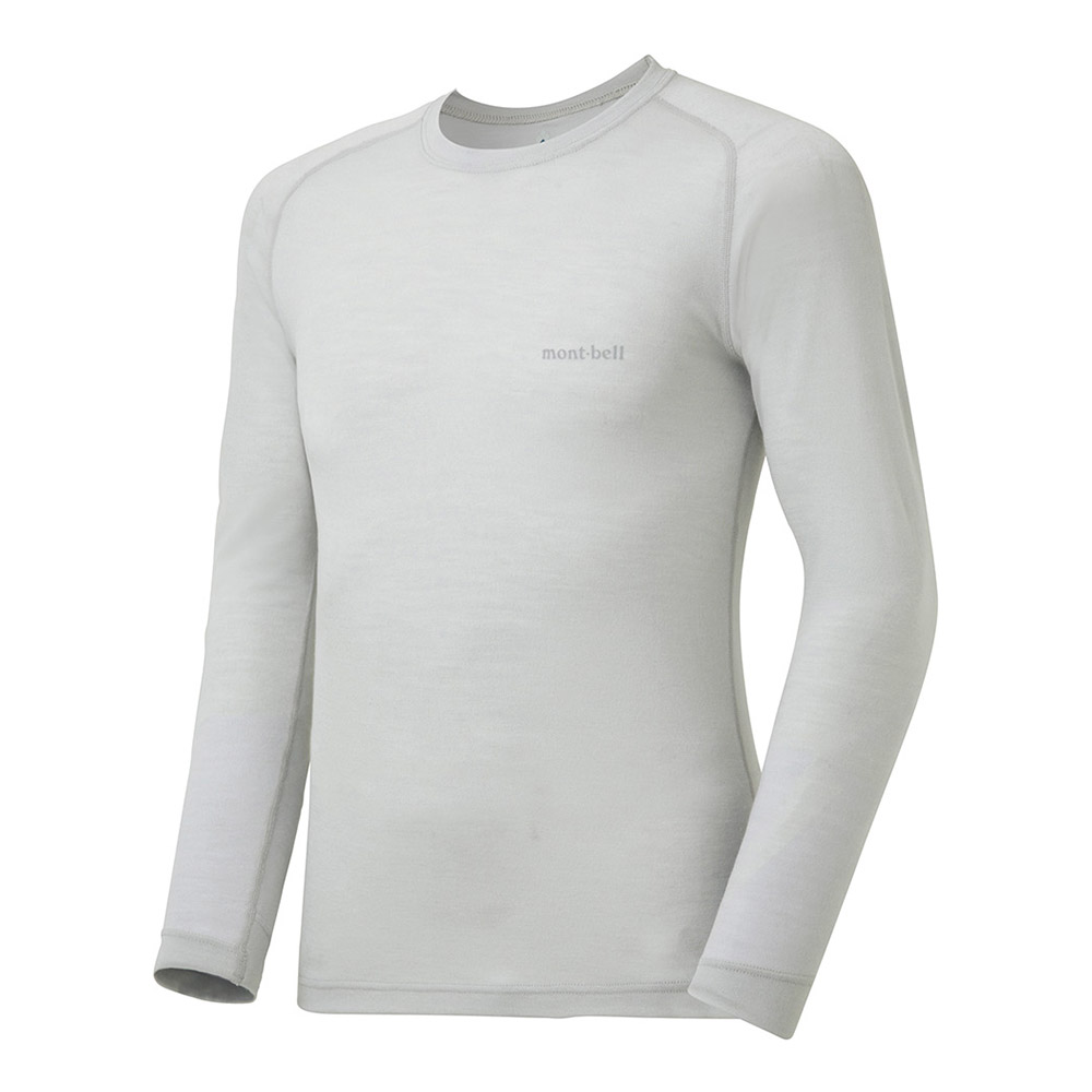 슈퍼메리노울 L.W. 라운드넥 셔츠 남 LIGHT GRAY