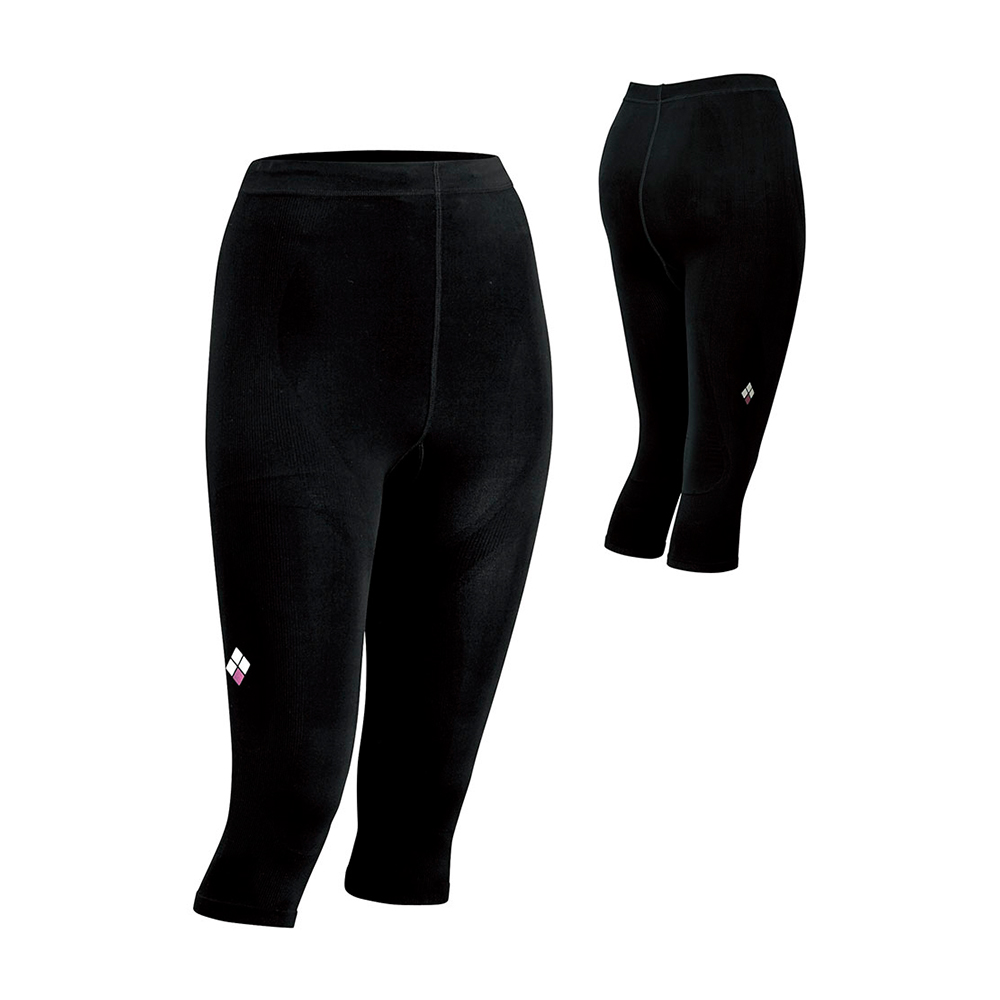 서포텍 7부 타이츠 여 BLACK