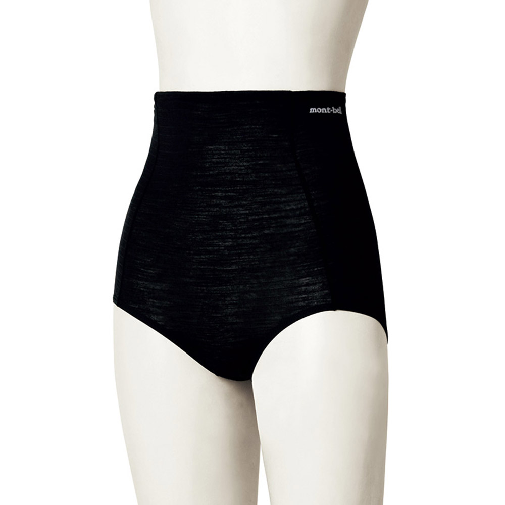 슈퍼메리노울 L.W. 웨이스트 워머 쇼츠 여 BLACK