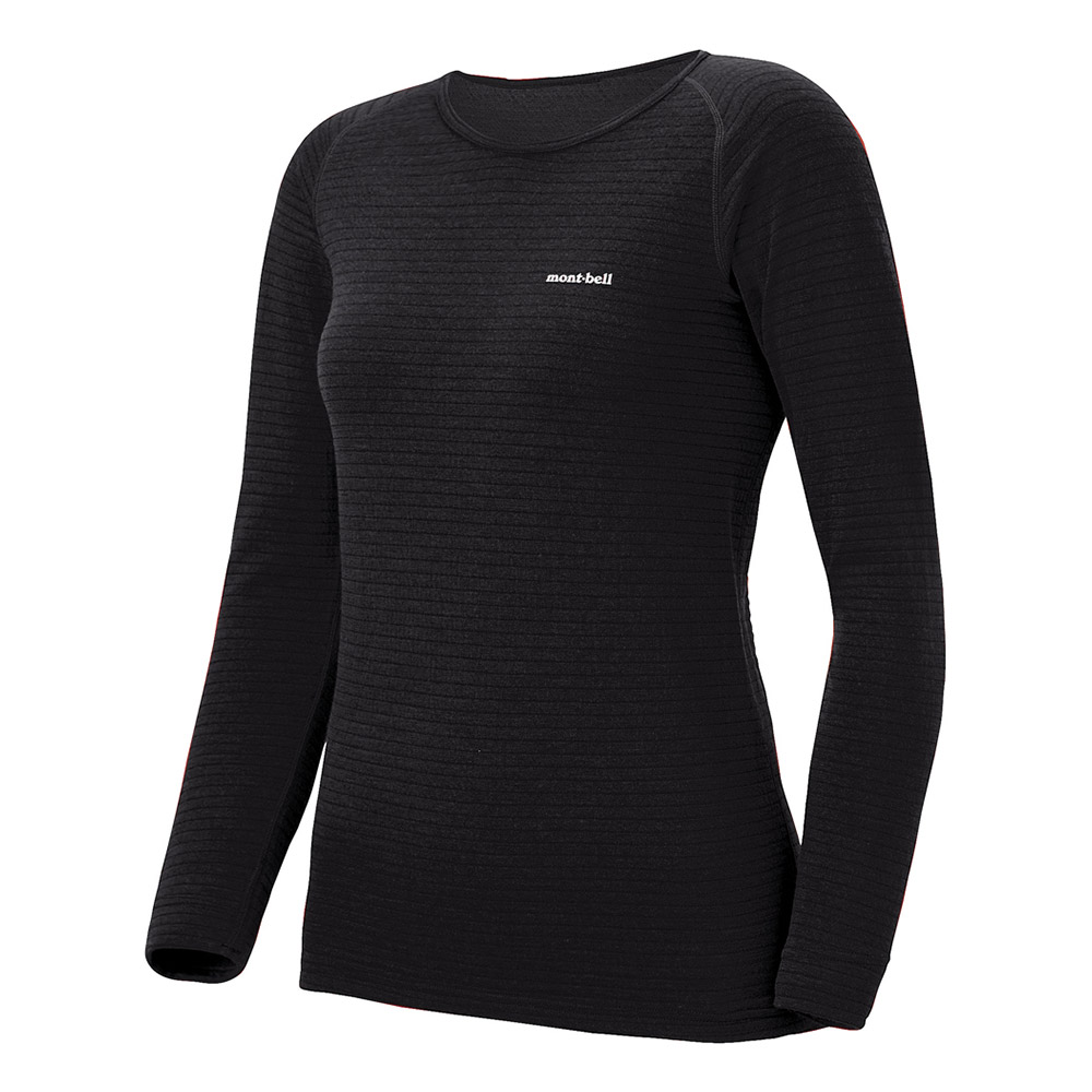 슈퍼메리노울 EXP 라운드넥 셔츠 여 BLACK