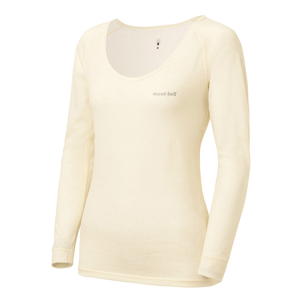 슈퍼메리노울 L.W. U넥 LS 셔츠 여 IVORY