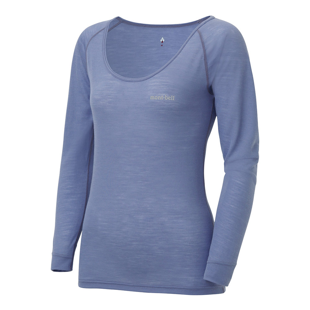 슈퍼메리노울 L.W. U넥 LS 셔츠 여 VIOLET