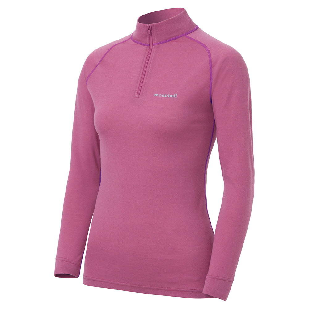 슈퍼메리노울 M.W. 하이넥 셔츠 여 PINK